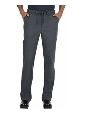 NEW Koi Stretch Ryan Elastic Waist Drawstring Cargo Straight Leg Scrub Pants S